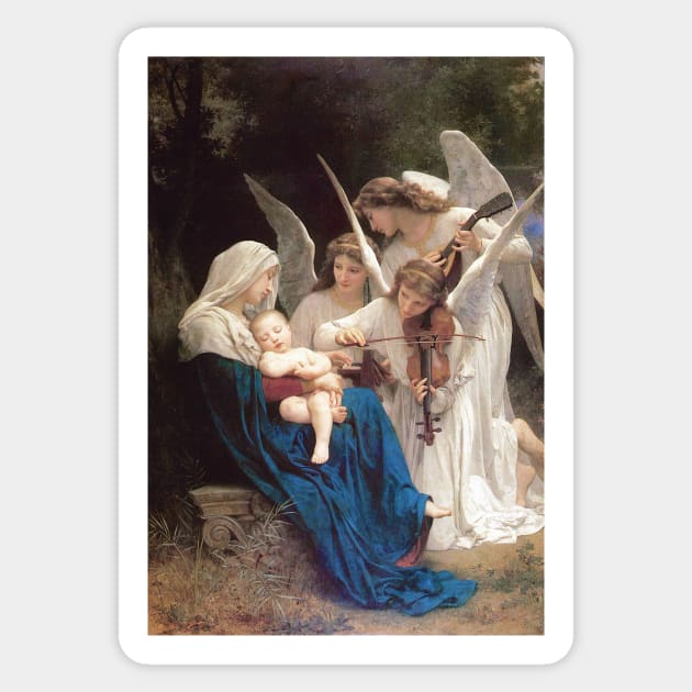 Virgin Mary Our Lady & Jesus Angel Archangel & Cherubims 103 Sticker by hispanicworld